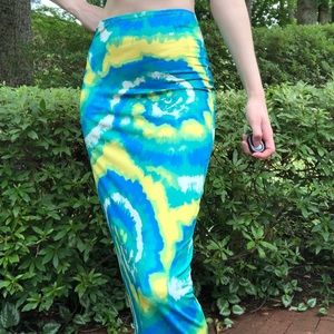 Urban outfitters tie dye midi skirt NWT